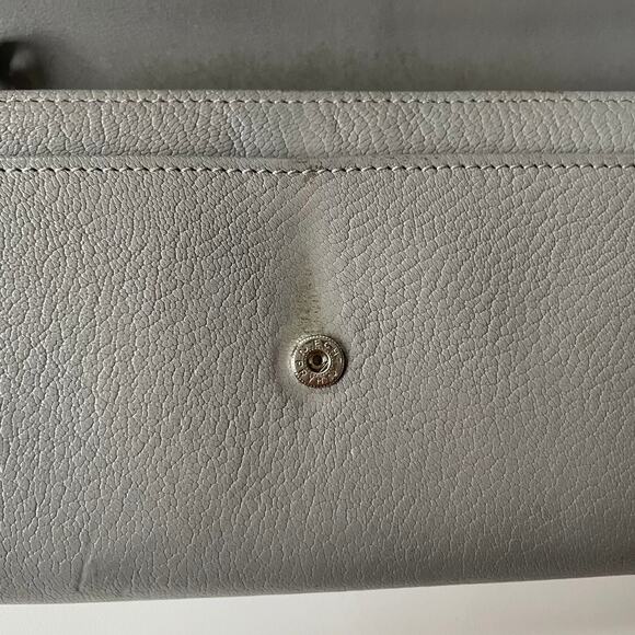 Givenchy Pandora Continental Wallet Pebbled Leather Gray - Picture 12 of 13